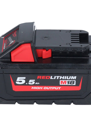 Zestaw akumulatorów Milwaukee M18 HB 5.5 3x 18 V 5,5 Ah / 5500 mAh Li-Ion High Output ( 3x 4932464712 ) ze wskaźnikiem poziomu naładowania