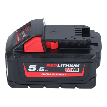 Milwaukee M18 HB 5,5 Kit batterie 3x 18 V 5,5 Ah / 5500 mAh Li-Ion High Output ( 3x 4932464712 ) avec indicateur de charge