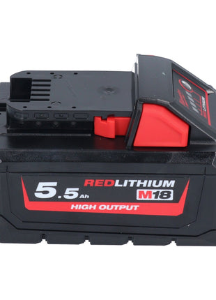 Milwaukee M18 NRG-554 Battery Starter Set High Output 18 V + 4x Battery 5,5 Ah ( 4x 4932464712 ) + M12-18 FC Charger ( 4932451079 )