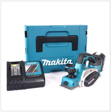 Makita DKP 180 Y1J-D 18 V Akku Hobel im MAKPAC inkl. BL 1815 N Akku + DC18RC Ladegerät - Toolbrothers