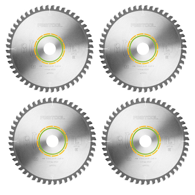 Festool Feinzahn-Sägeblatt W48 4 Stk. ( 4x 491050 ) 216 x 2,3 x 30 für SYMMETRIC SYM 70 - Toolbrothers