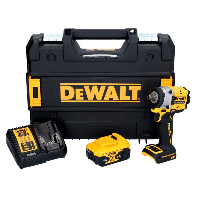 DeWalt DCF 922 P1 Clé à choc sans fil 18 V 400 Nm 1/2" Brushless + 1x batterie 5,0 Ah + chargeur + TSTAK