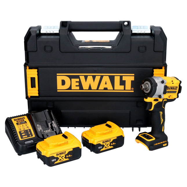 DeWalt DCF 922 P2 Clé à choc sans fil 18 V 400 Nm 1/2" Brushless + 2x batterie 5,0 Ah + chargeur + TSTAK