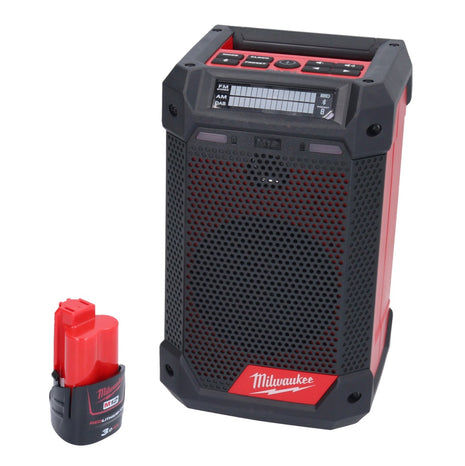 Milwaukee M12 RCDAB+-301 Radio à batterie DAB+ 12 V + 1x batterie 3,0 Ah - sans chargeur