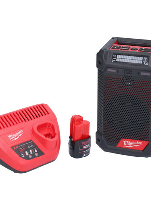 Milwaukee M12 RCDAB+-301 radio à batterie DAB+ 12 V + 1x batterie 3,0 Ah + chargeur