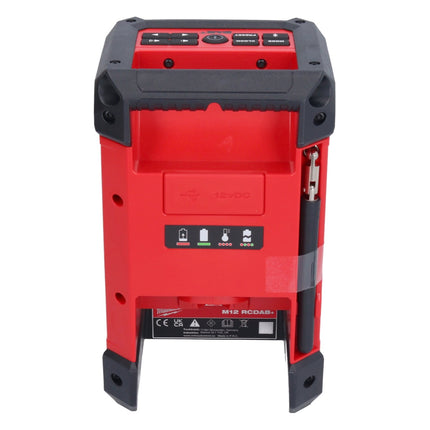 Milwaukee M12 RCDAB+-401 Radio chargeur DAB+ sans fil 12V + 1x Batterie 4,0Ah - sans chargeur