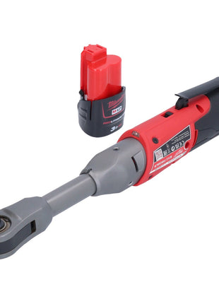 Milwaukee M12 FIR38LR-301 Clé à cliquet longue durée 12 V 75 Nm 3/8" + 1x batterie 3,0 Ah - sans chargeur