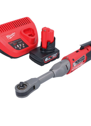 Milwaukee M12 FIR38LR-601 cliquet à batterie long 12 V 75 Nm 3/8" + 1x batterie 6,0 Ah + chargeur