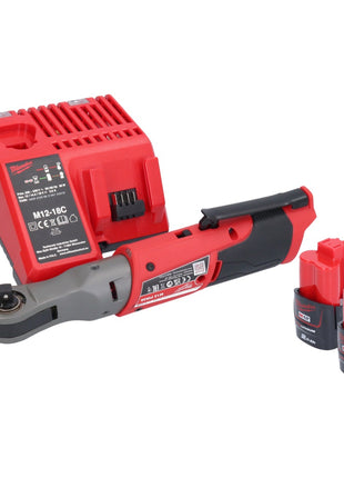 Milwaukee M12 FIR38-202 Batterie cliquet 12 V 75 Nm 3/8'' 1/4'' + 2x batterie 2,0 Ah + kit chargeur