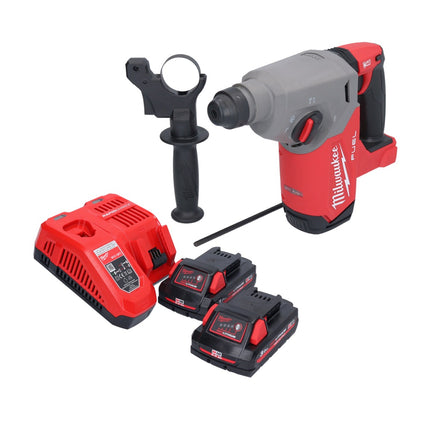 Milwaukee M18 FH-302 Marteau perforateur sans fil 18 V 2,5 J SDS plus Brushless + 2x batterie 3,0 Ah + chargeur