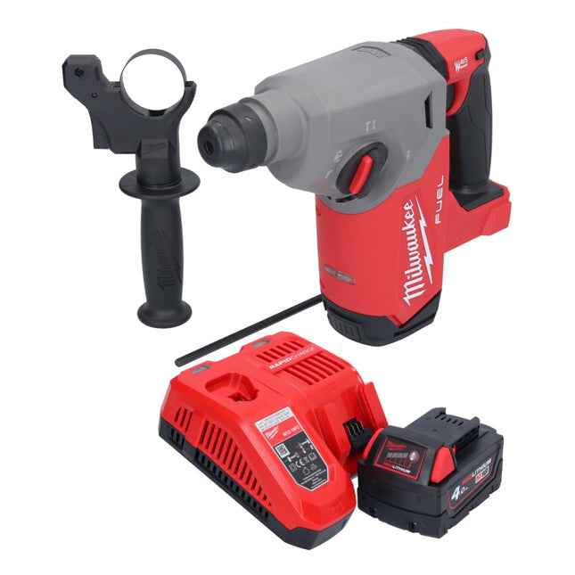 Milwaukee M18 FH-401 Marteau perforateur sans fil 18 V 2,5 J SDS plus Brushless + 1x batterie 4,0 Ah + chargeur