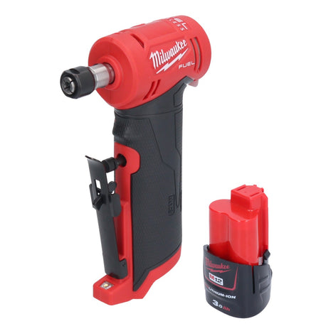 Milwaukee M12 FDGA-301 Meuleuse droite coudée 12 V 6 / 8 mm Brushless + 1x batterie 3,0 Ah - sans chargeur