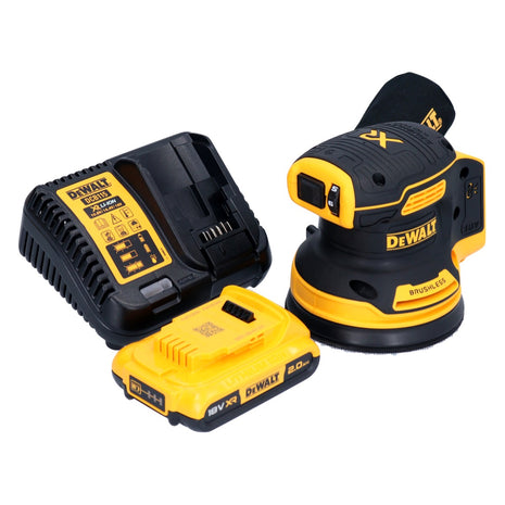 DeWalt DCW 210 D1 Akku Exzenterschleifer 18 V 125 mm Brushless + 1x Akku 2,0 Ah + Ladegerät - Toolbrothers