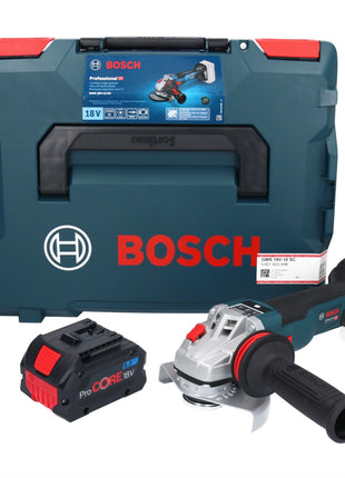 Bosch GWS 18V-10 SC Meuleuse angulaire sans fil 18 V 125 mm Brushless + 1x batterie ProCORE 8,0 Ah + L-Boxx - sans chargeur