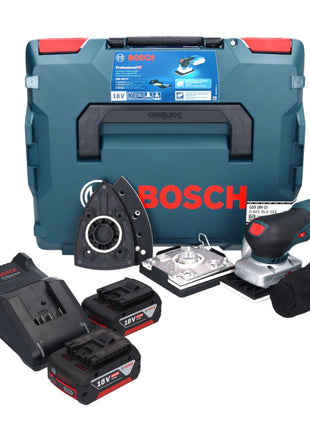 Bosch GSS 18V-13 Ponceuse vibrante sans fil 18 V + 2x batterie 5,0 Ah + chargeur + L-BOXX