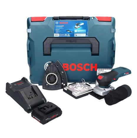 Bosch GSS 18V-13 levigatrice orbitale a batteria 18 V + 1x batteria ProCORE 4,0 Ah + caricabatterie + L-BOXX