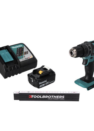 Toolbrothers mètre articulé + DHP 482 RF1 Perceuse-visseuse à percussion sans fil 18 V 62 Nm + 1x batterie 3,0 Ah + chargeur