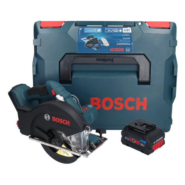 Bosch GKM 18V-50 Professional Scie circulaire portative métal sans fil 18 V 136 mm Brushless + 1x batterie ProCORE 8,0 Ah + L-Boxx - sans chargeur