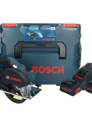 Bosch GKM 18V-50 Professional Scie circulaire portative métal sans fil 18 V 136 mm Brushless + 2x batterie ProCORE 8,0 Ah + chargeur + L-Boxx