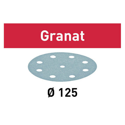 Festool Granat STF D125/8 P80 GR/10 Schleifscheibe 125 mm P80 10 Stk. ( 497147 ) für RO 125, ES 125, ETS 125, ETSC 125, ETS EC 125, LEX 125 - Toolbrothers