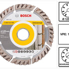 Bosch Standard for Universal Disques à tronçonner diamantés 125 x 22,23 mm 10 pces ( 2608615060 ) pour béton, acier-béton, brique, calcaire et sable-pierre