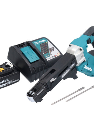 Makita DFR 551 RF1 Akku Magazinschrauber 18 V 25 - 55 mm Brushless + 1x Akku 3,0 Ah + Ladegerät - Toolbrothers