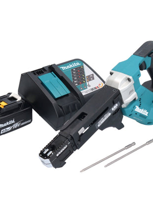 Makita DFR 551 RM1 Akku Magazinschrauber 18 V 25 - 55 mm Brushless + 1x Akku 4,0 Ah + Ladegerät - Toolbrothers