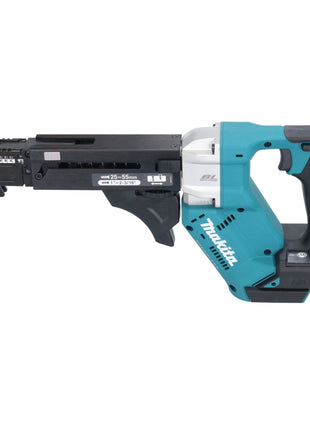 Makita DFR 551 T1 Akku Magazinschrauber 18 V 25 - 55 mm Brushless + 1x Akku 5,0 Ah - ohne Ladegerät - Toolbrothers