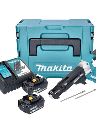 Makita DFR 551 RFJ Akku Magazinschrauber 18 V 25 - 55 mm Brushless + 2x Akku 3,0 Ah + Ladegerät + Makpac - Toolbrothers