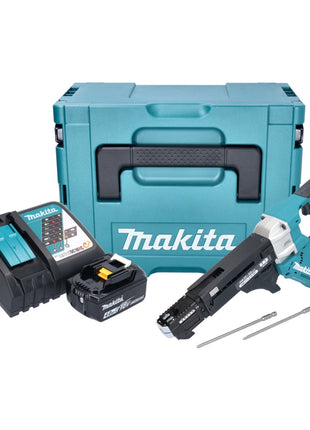 Makita DFR 551 RM1J Akku Magazinschrauber 18 V 25 - 55 mm Brushless + 1x Akku 4,0 Ah + Ladegerät + Makpac - Toolbrothers