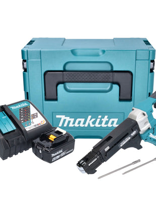 Makita DFR 551 RG1J Akku Magazinschrauber 18 V 25 - 55 mm Brushless + 1x Akku 6,0 Ah + Ladegerät + Makpac - Toolbrothers