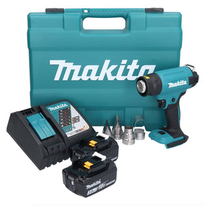 Makita DHG181RFK Décapeur thermique sans fil 150 - 550°C 18V + 2x Batteries 3,0Ah + Chargeur + Coffret