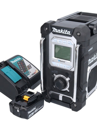 Makita DMR 108 RM1 Radio à batterie 10,8 V - 18 V Bluetooth IP64 + 1x batterie 4,0 Ah + chargeur