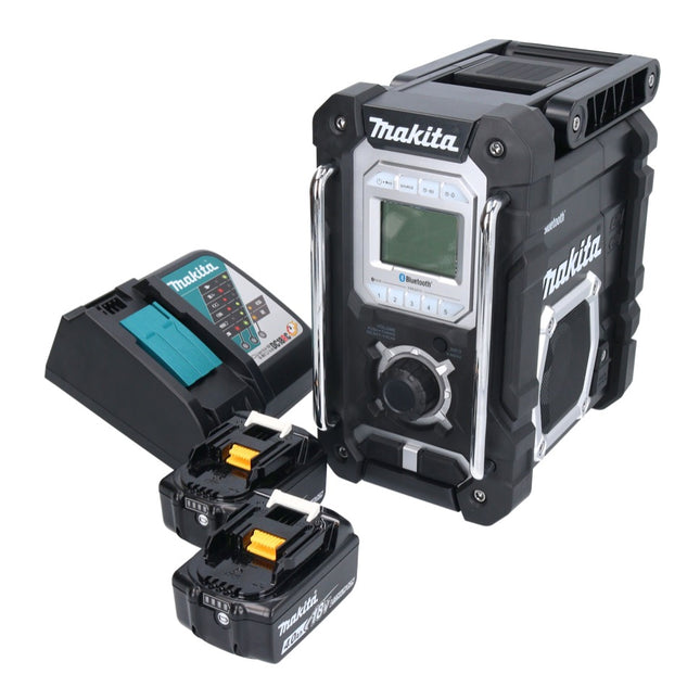 Makita DMR 108 RM Radio à batterie 10,8 V - 18 V Bluetooth IP64 + 2x batteries 4,0 Ah + chargeur
