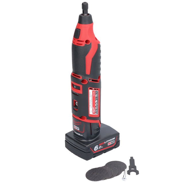 Outil rotatif à batterie Milwaukee C12 RT-601 12 V + 1x batterie 6,0 Ah - sans chargeur
