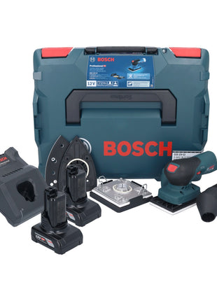 Bosch GSS 12V-13 Professional Akku Schwingschleifer 12 V + 2x Akku 6,0 Ah + Ladegerät + L-BOXX - Toolbrothers