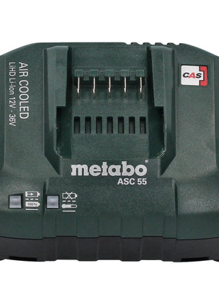 Metabo Basic Set 3x Li-Power Akkupack 18 V 2,0 Ah CAS Li-Ion Akku ( 3x 625596000 ) + ASC 55 Ladegerät AIR COOLED 12 - 36 V ( 627044000 ) - Toolbrothers