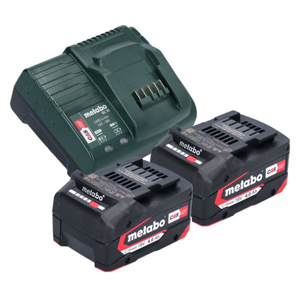 Metabo Basic Set 2x batteries Li-Power 18 V 4,0 Ah + chargeur Metabo SC 30 12 - 18 V