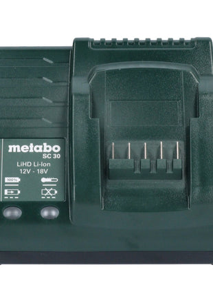 Metabo Basic Set 2x batteries Li-Power 18 V 4,0 Ah + chargeur Metabo SC 30 12 - 18 V