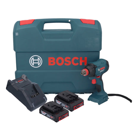 Bosch GDX 18V-180 Akku Drehschlagschrauber 18 V 180 Nm 1/2" + 2x Akku 2,0 Ah + Ladegerät + L-Case - Toolbrothers