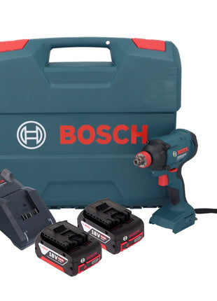 Bosch GDX 18V-180 atornillador de impacto inalámbrico 18 V 180 Nm 1/2" + 2x baterías 6,0 Ah + cargador + maletín L