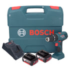 Bosch GSB 18V-21 Perceuse-visseuse à percussion sans fil 18 V 55 Nm + 2x batterie 4,0 Ah + chargeur + L-Case