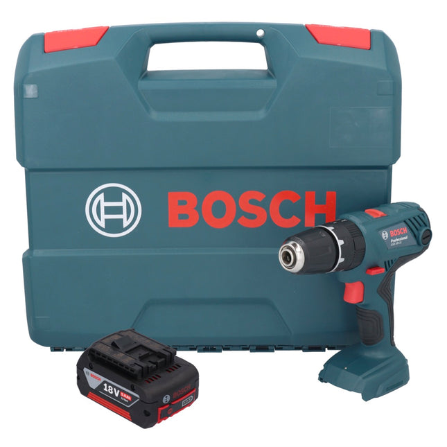 Bosch GSB 18V-21 Perceuse-visseuse à percussion sans fil 18 V 55 Nm + 1x batterie 5,0 Ah + L-Case - sans chargeur