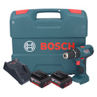 Bosch GSB 18V-21 Perceuse-visseuse à percussion sans fil 18 V 55 Nm + 2x batterie 5,0 Ah + chargeur + L-Case