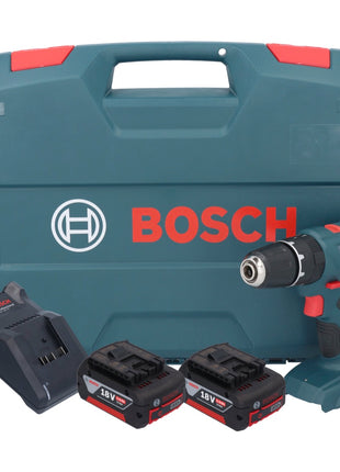 Perceuse à percussion sans fil Bosch GSB 18V-21 18 V 55 Nm + 2x batteries 5,0 Ah + chargeur + mallette en L