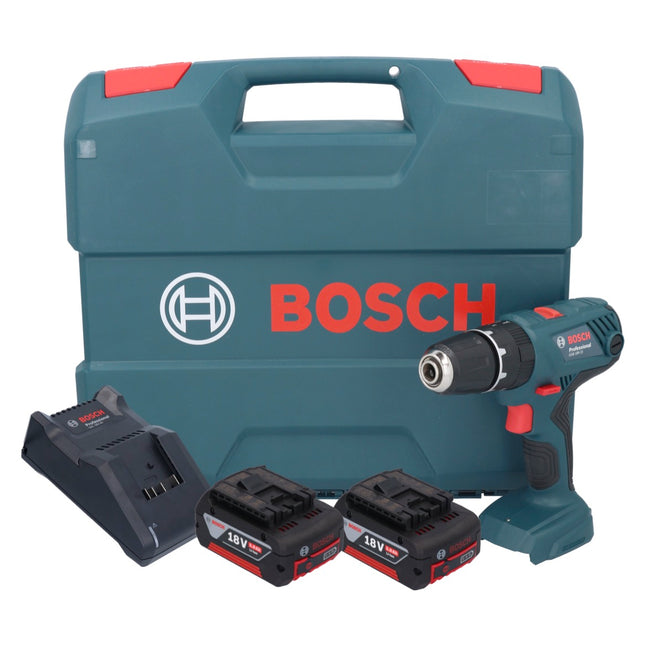Bosch GSB 18V-21 Perceuse-visseuse à percussion sans fil 18 V 55 Nm + 2x batterie 5,0 Ah + chargeur + L-Case