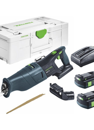 Festool RSC 18 EB-Basic Akku Säbelsäge 18 V Brushless + 2x Akku 3,0 Ah + Ladegerät + Systainer - Toolbrothers