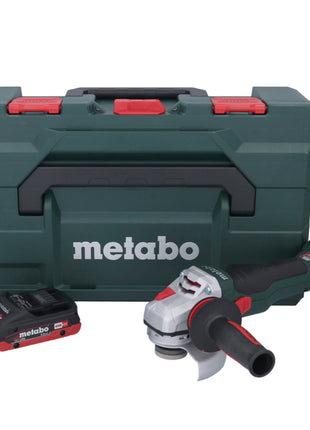 Metabo WB 18 LTX BL 15-125 Quick Meuleuse d'angle sans fil 18 V 125 mm Brushless + 1x batterie 4,0 Ah + metaBOX - sans chargeur