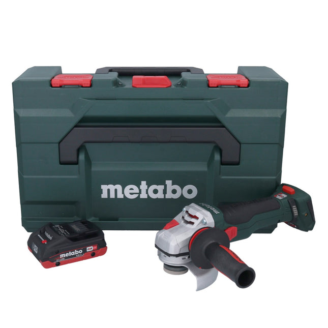 Metabo WB 18 LTX BL 15-125 Quick Meuleuse d'angle sans fil 18 V 125 mm Brushless + 1x batterie 4,0 Ah + metaBOX - sans chargeur
