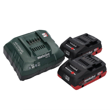 Metabo WB 18 LTX BL 15-125 Quick Meuleuse d'angle sans fil 18 V 125 mm Brushless + 2x batterie 4,0 Ah + chargeur + metaBOX